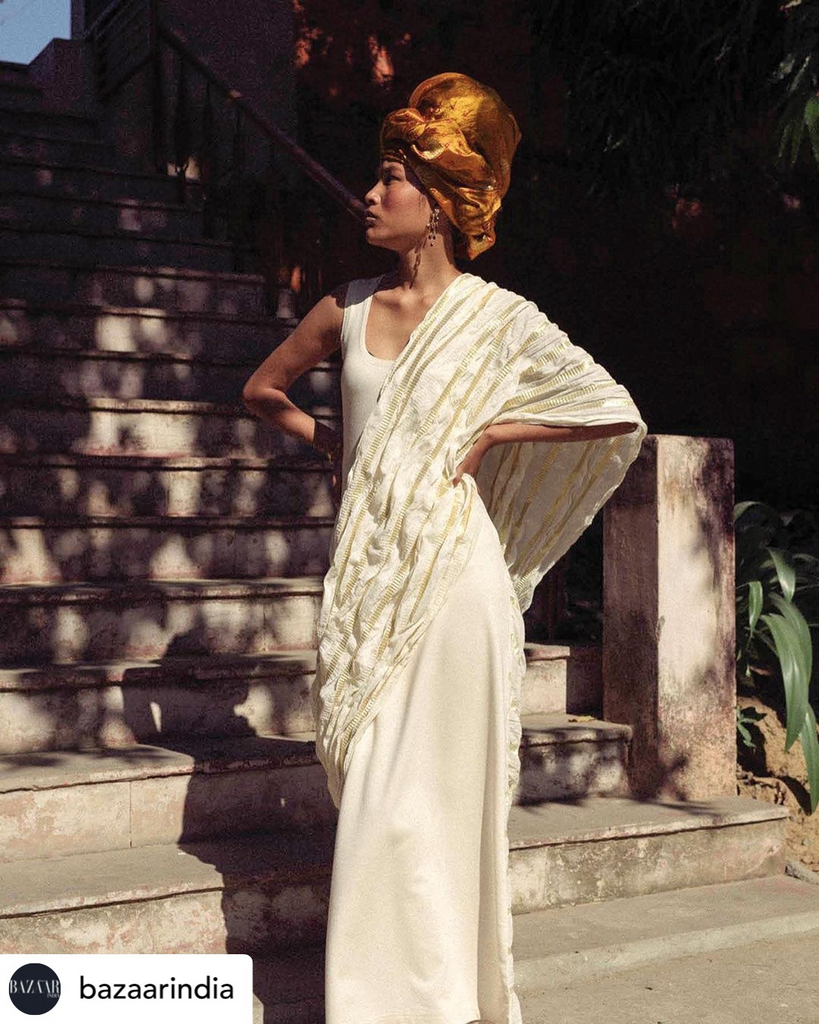 My Ethical Wardrobe: ‘Nava’ Saree Dress for Bazaar India