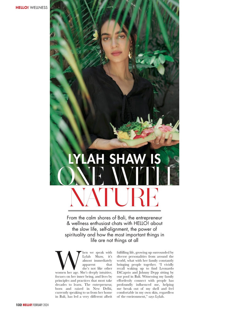 Lylah Shaw is one with nature for Hello! in ituvana