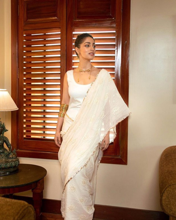 Yami Gautam in our 'Nava' Saree Dress