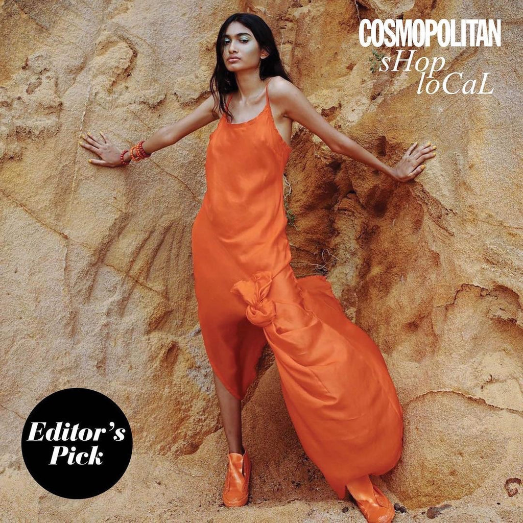 'Nalini' Knotted Dress for Cosmopolitan India
