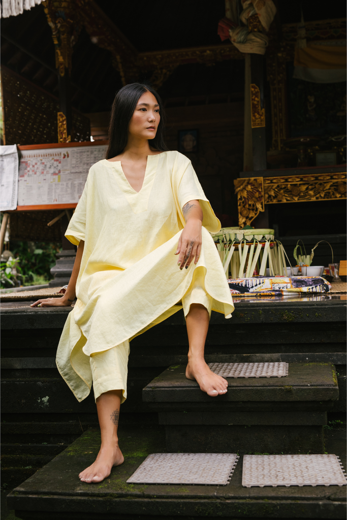 Kosho Linen Kaftan Set