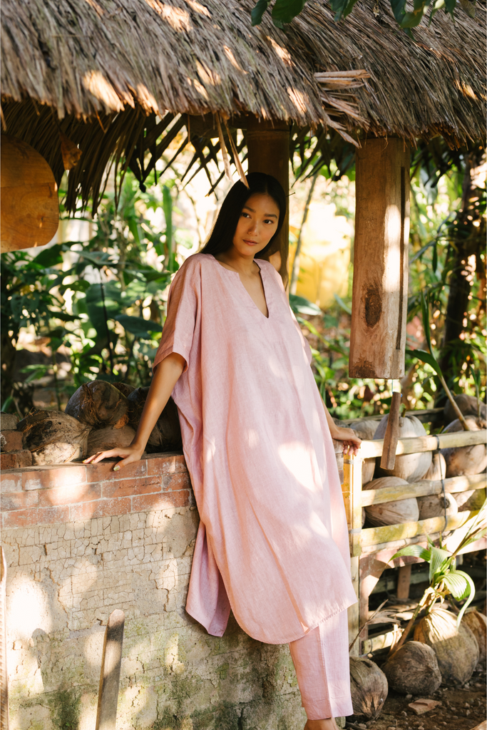 Kosho Linen Kaftan Set