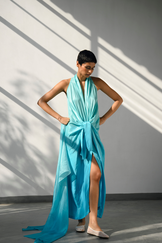 Solana Silk Ombre Dress