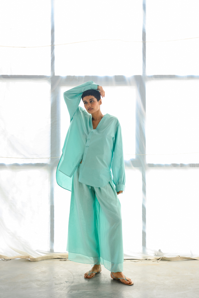 Ushna Cotton Shirt Set