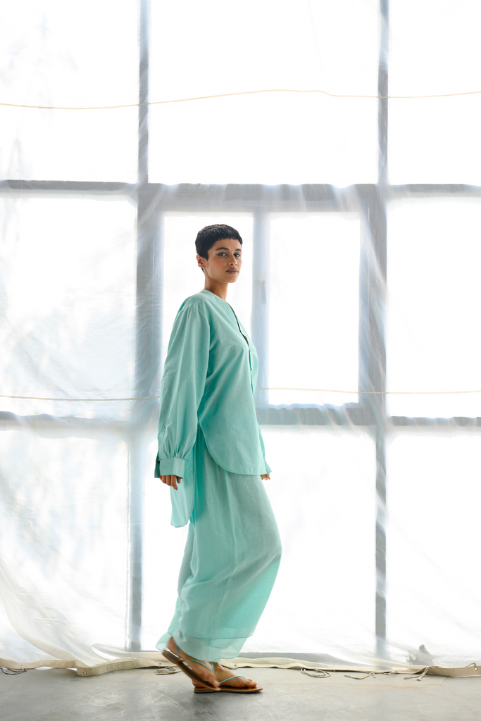 Ushna Cotton Shirt Set
