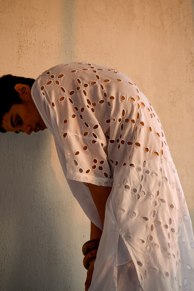 Saachi Cotton Cutwork Kurta