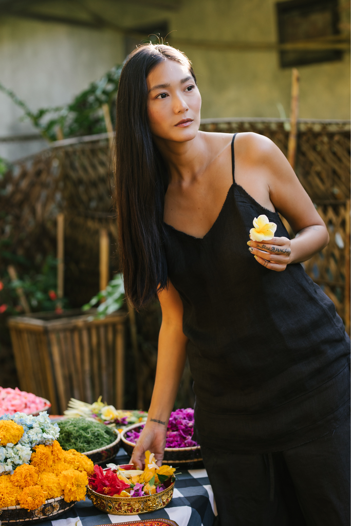 Yoi Linen Camisole Set