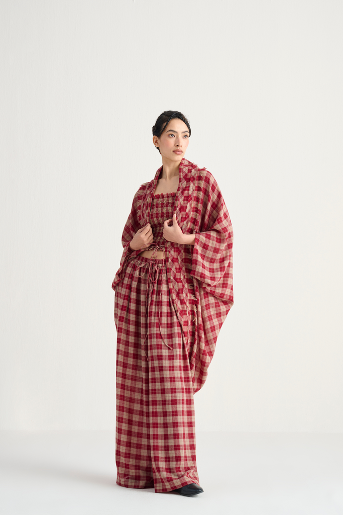 Almas Pashmina Wool Robe Set