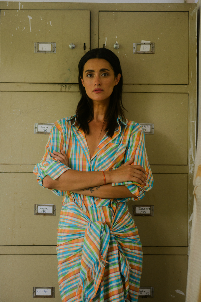 Vani Madras Check Sarong Dress