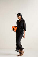 Bindu Linen Wrap Skirt