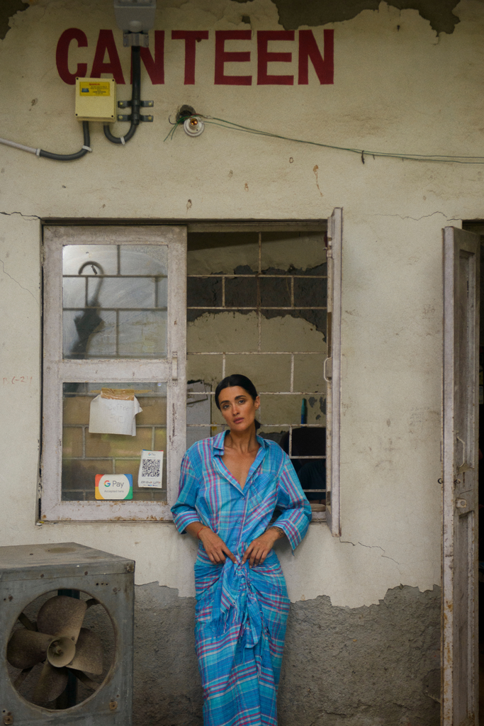 Vani Madras Check Sarong Dress