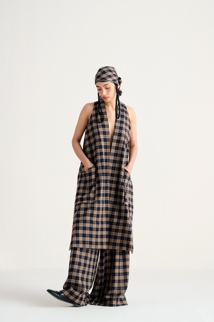 Kol Pashmina Wool Long Vest