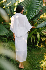 Bindu Linen Wrap Skirt
