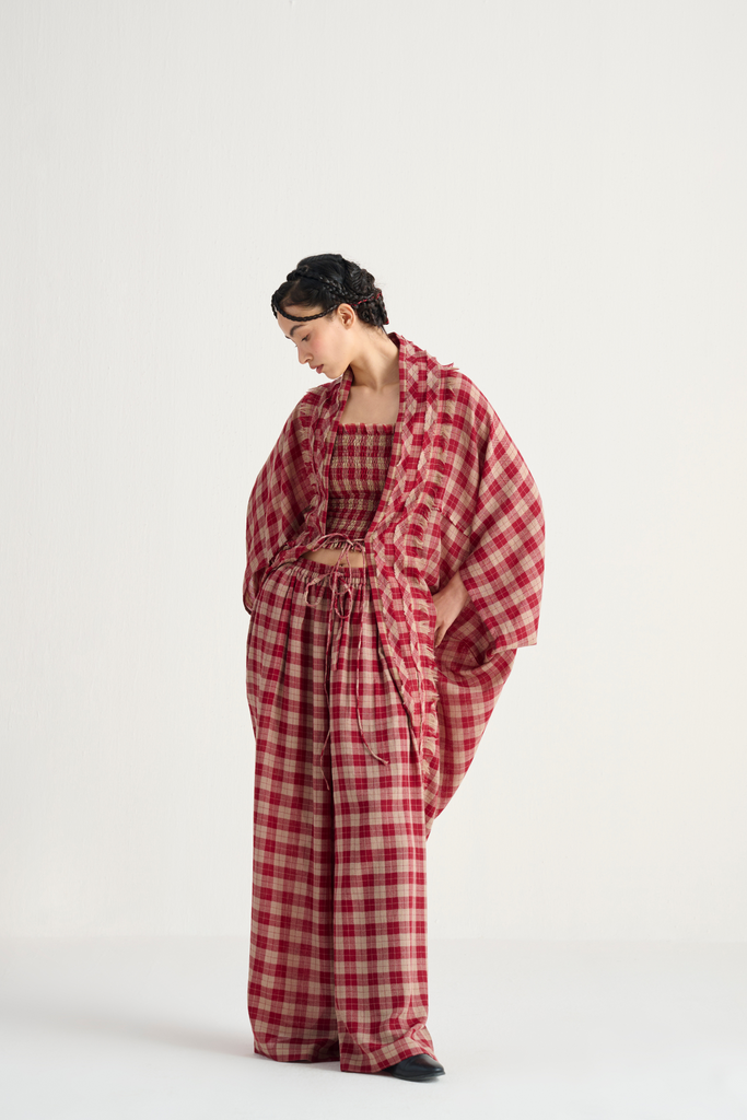 Almas Pashmina Wool Robe Set