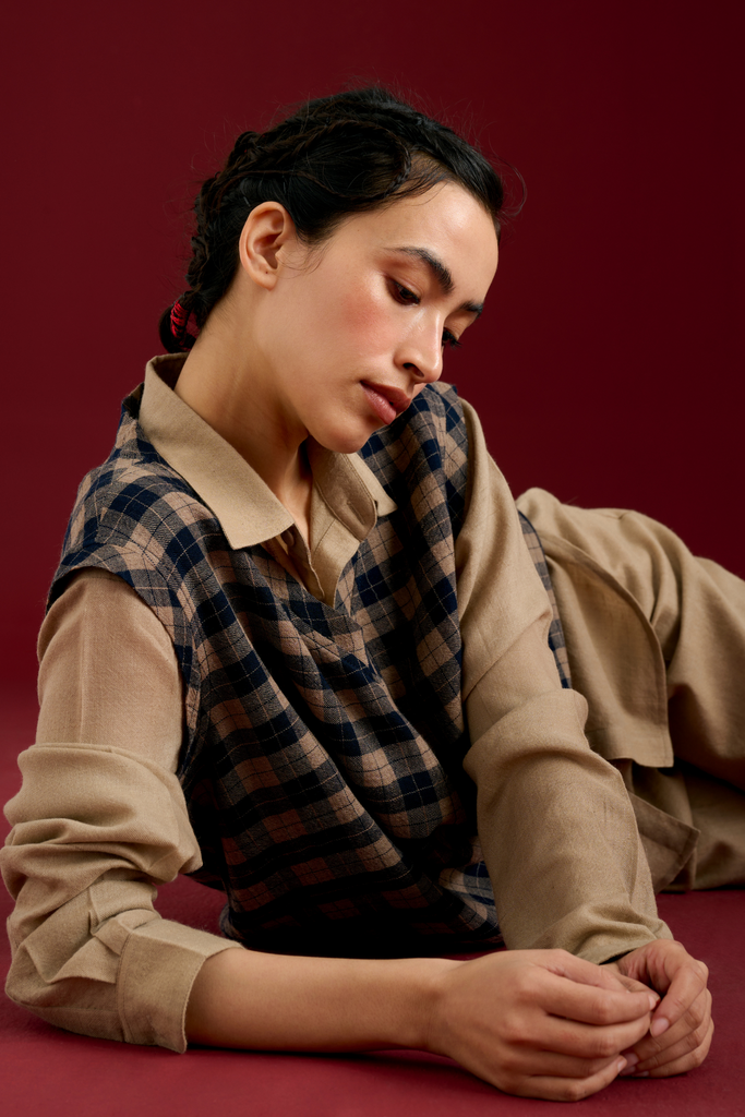 Ash Pashmina Wool Vest