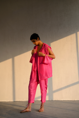 Indrani Silk Hooded Set