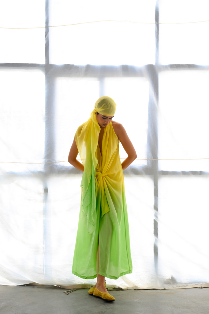 Solana Silk Ombre Dress