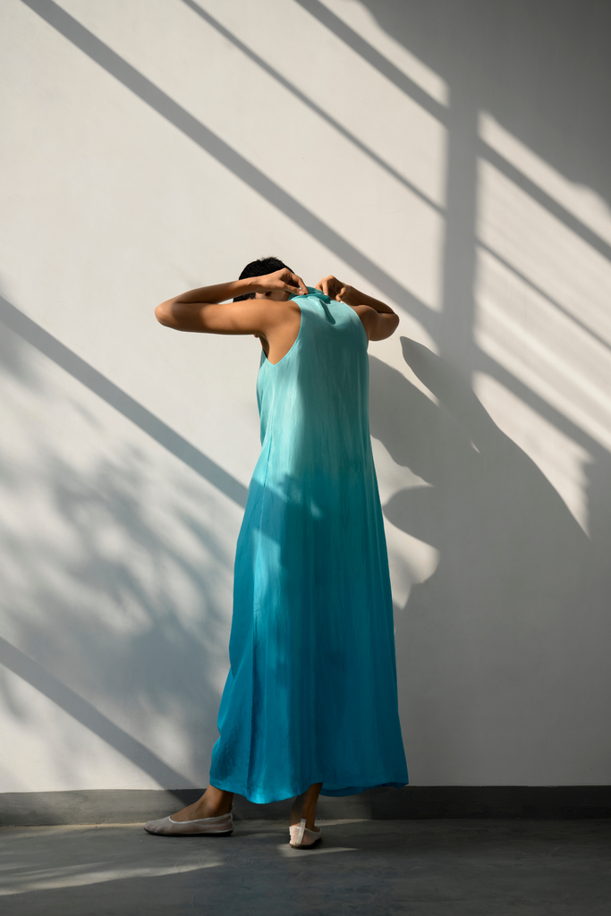 Solana Silk Ombre Dress