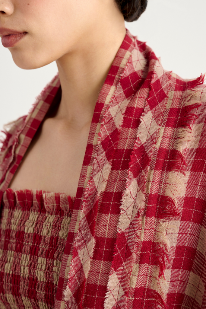 Almas Pashmina Wool Robe Set