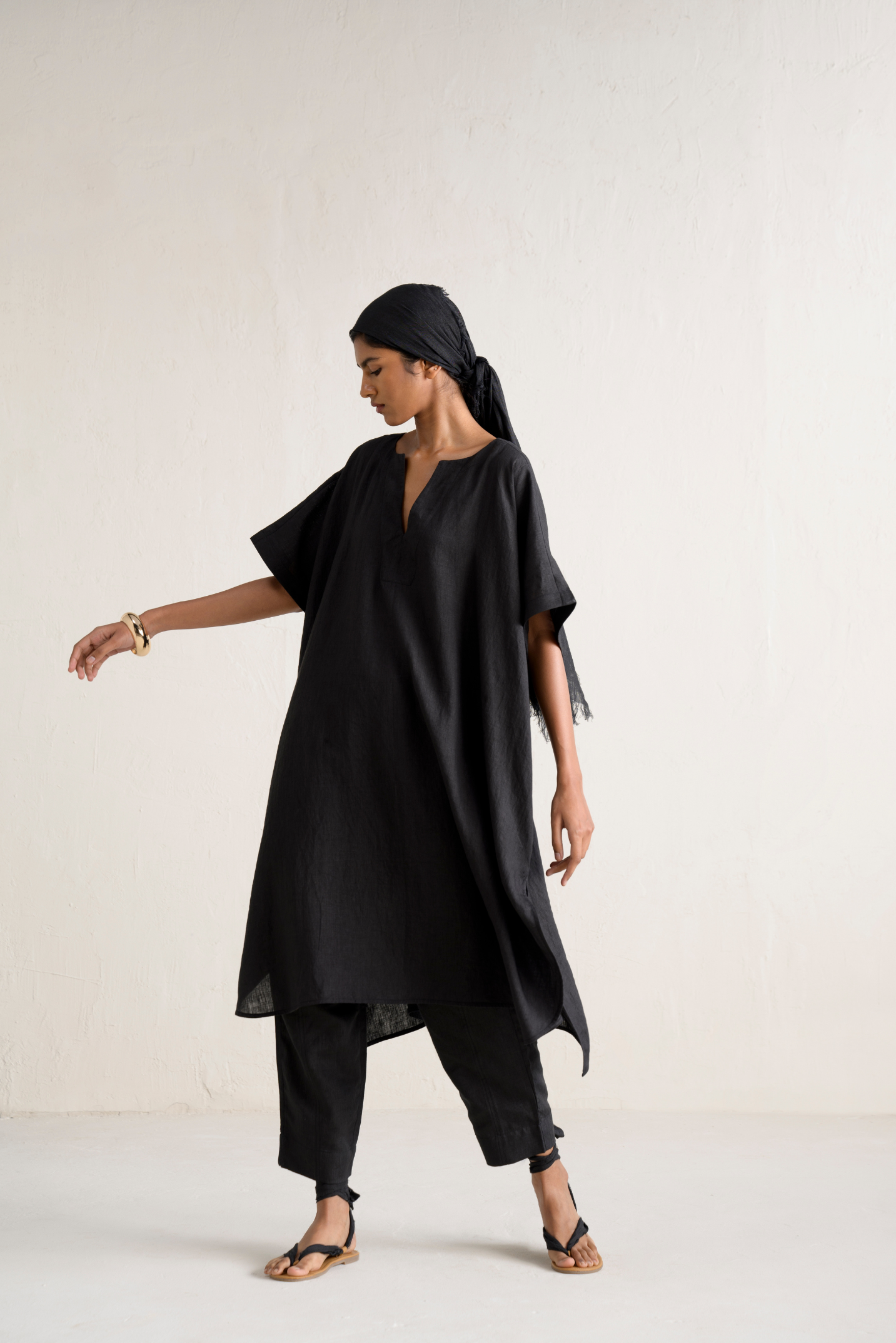 Kosho Linen Kaftan Set | ituvana