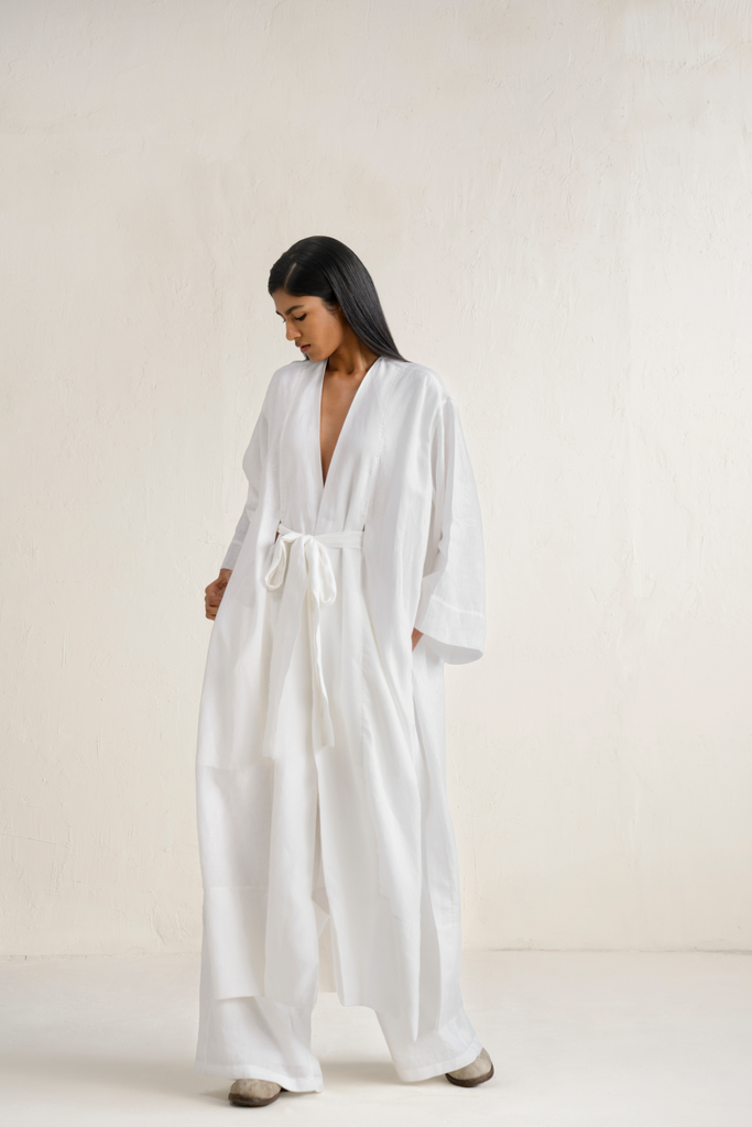 Sui Unisex Linen Coat