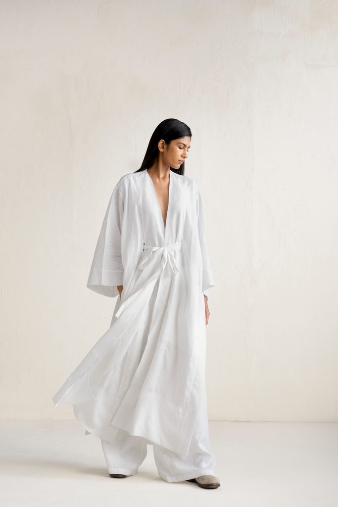 Sui Unisex Linen Coat