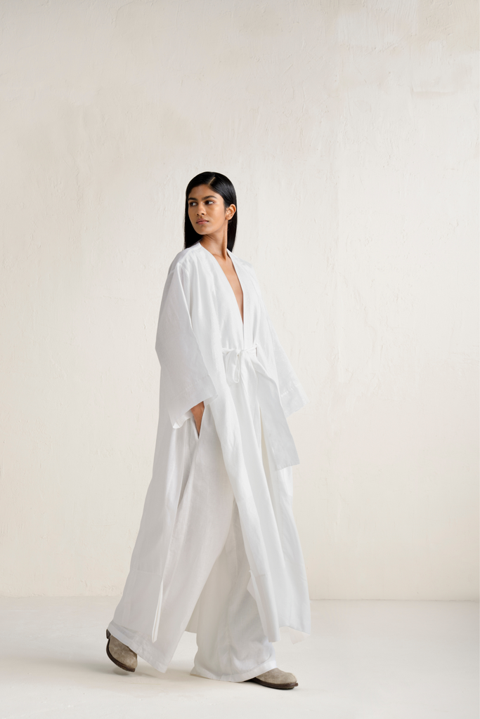 Sui Unisex Linen Coat