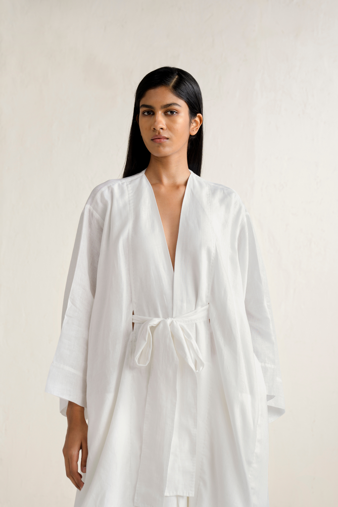 Sui Unisex Linen Coat