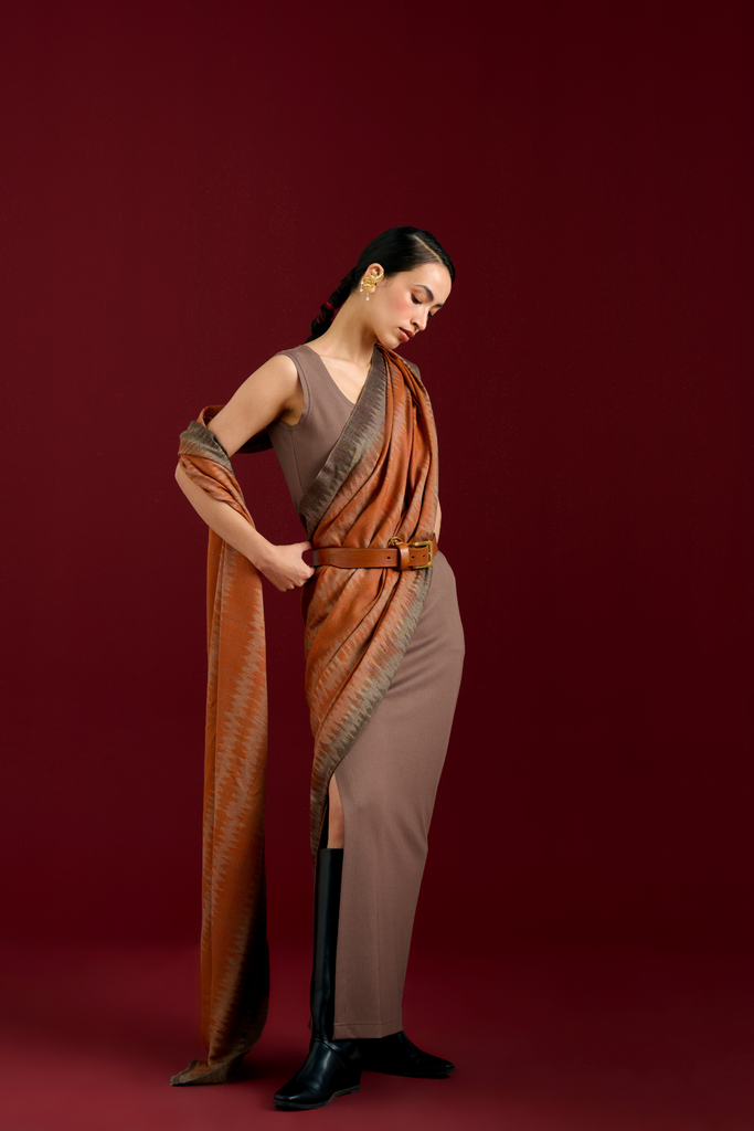 Madu Pashmina Sari Dress