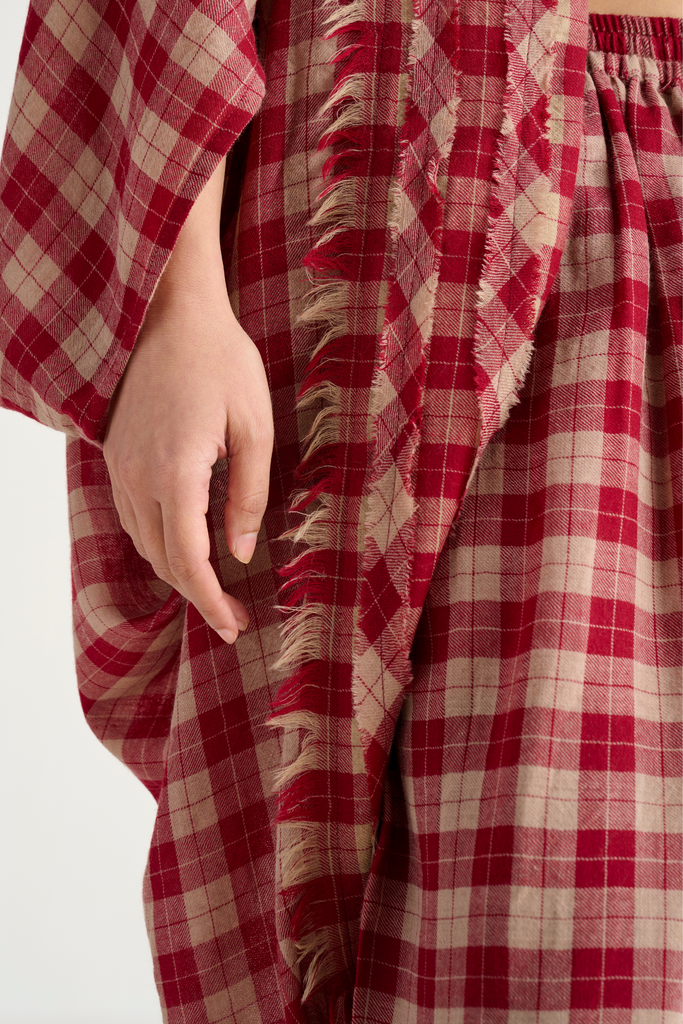 Almas Pashmina Wool Robe Set