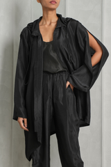 Indrani Silk Hooded Set