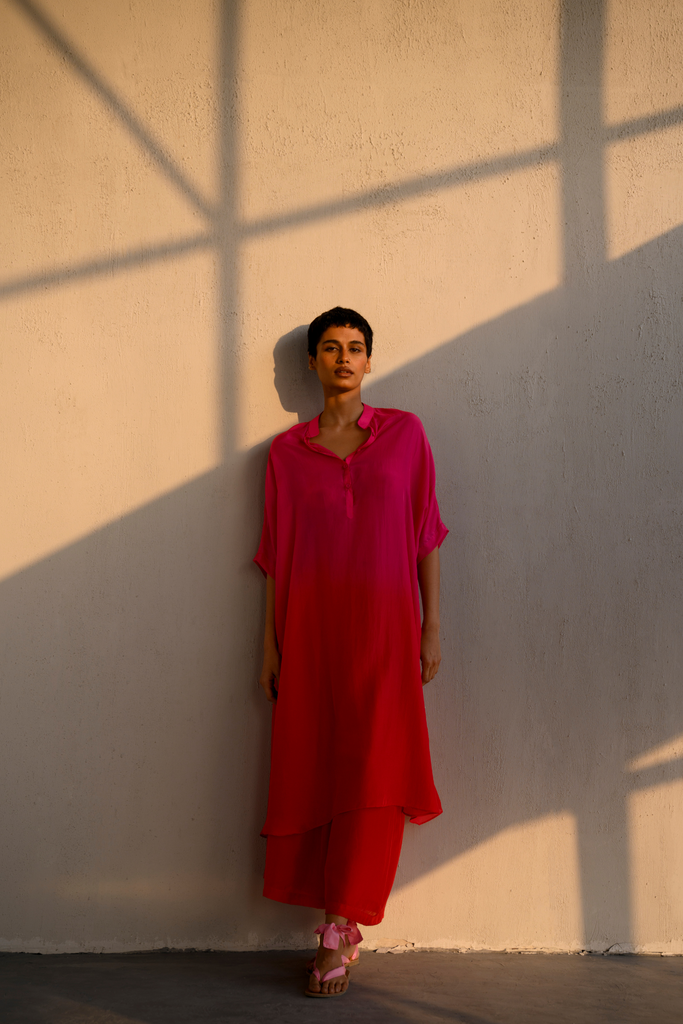 Virya Ombre Silk Kurta