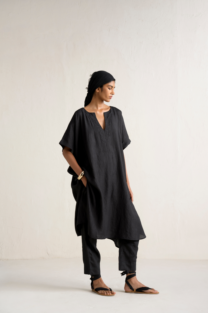 Kosho Linen Kaftan Set