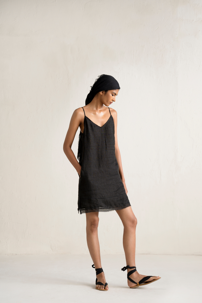 Uma Linen Slip Dress