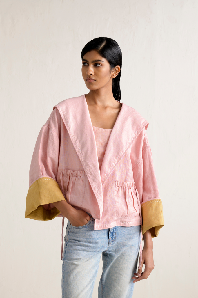 Tsuki Linen Reversible Jacket
