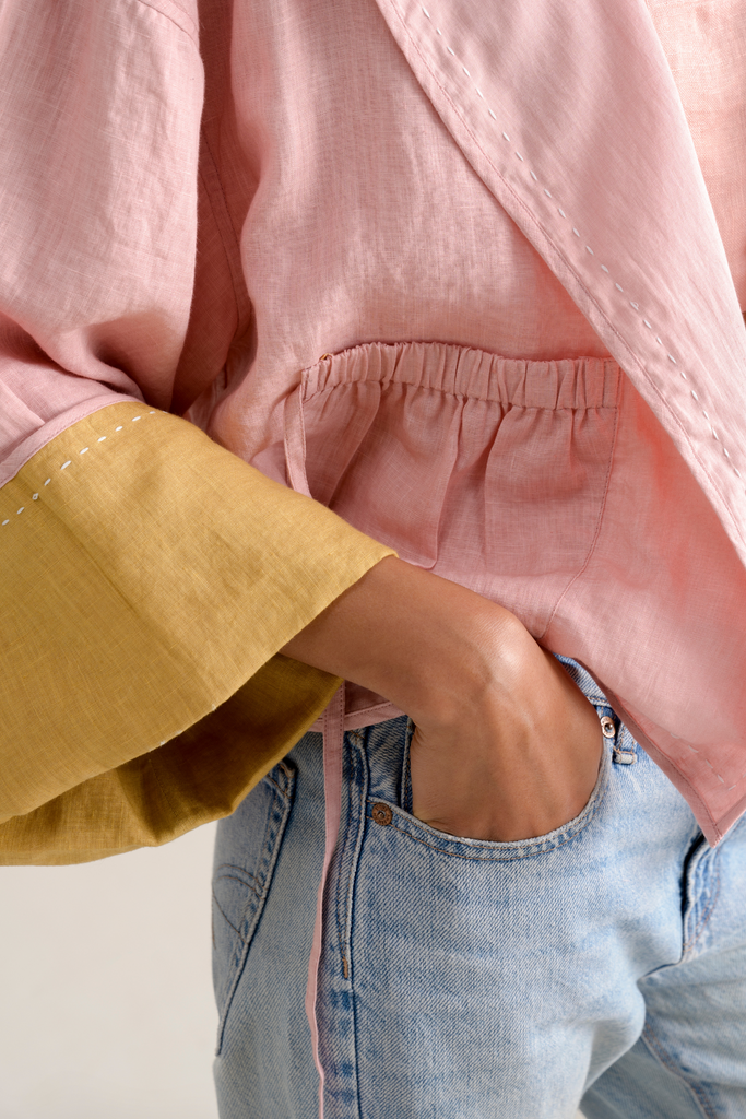 Tsuki Linen Reversible Jacket