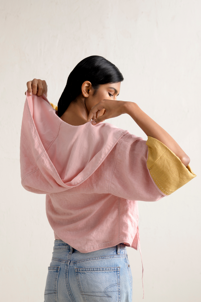 Tsuki Linen Reversible Jacket