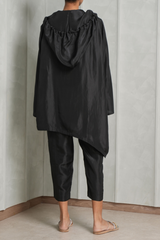 Indrani Silk Hooded Set