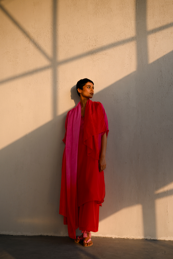 Virya Ombre Silk Kurta