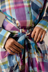 Vani Madras Check Sarong Dress
