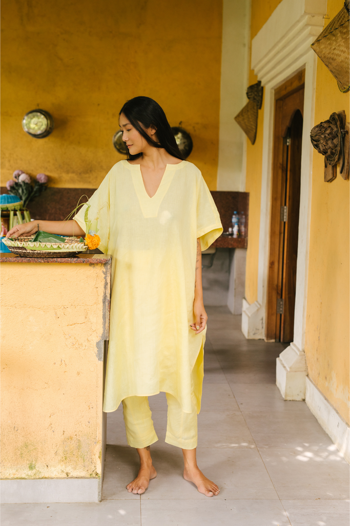 Kosho Linen Kaftan Set