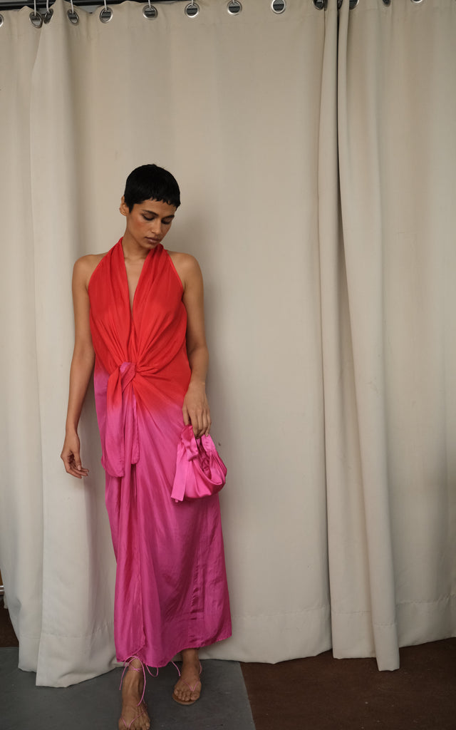 Solana Silk Ombre Dress