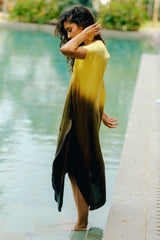 Ira Ombre Silk Dress