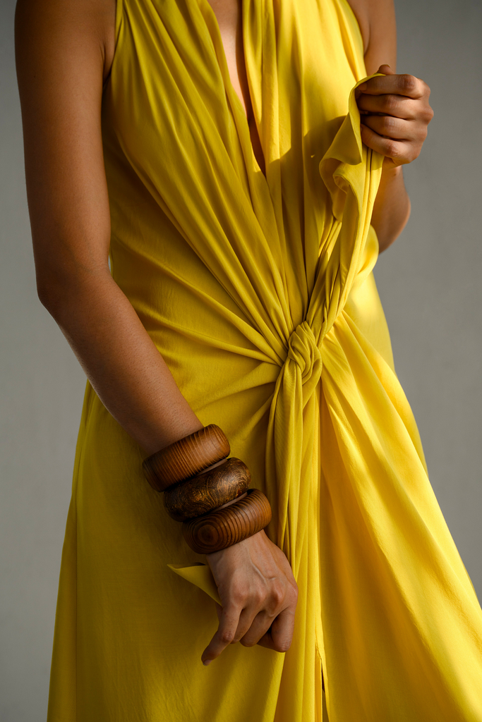 Solana Cotton Knotted Dress