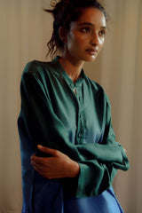 Nira Ocean Silk Kurta Set