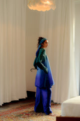 Nira Ocean Silk Kurta Set