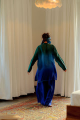 Nira Ocean Silk Kurta Set