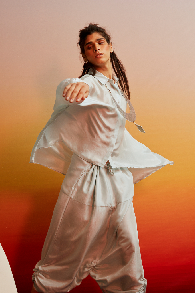 Ila Silk Dhoti Set
