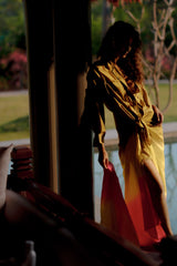 Shaya Dip-Dye Silk Sarong Dress