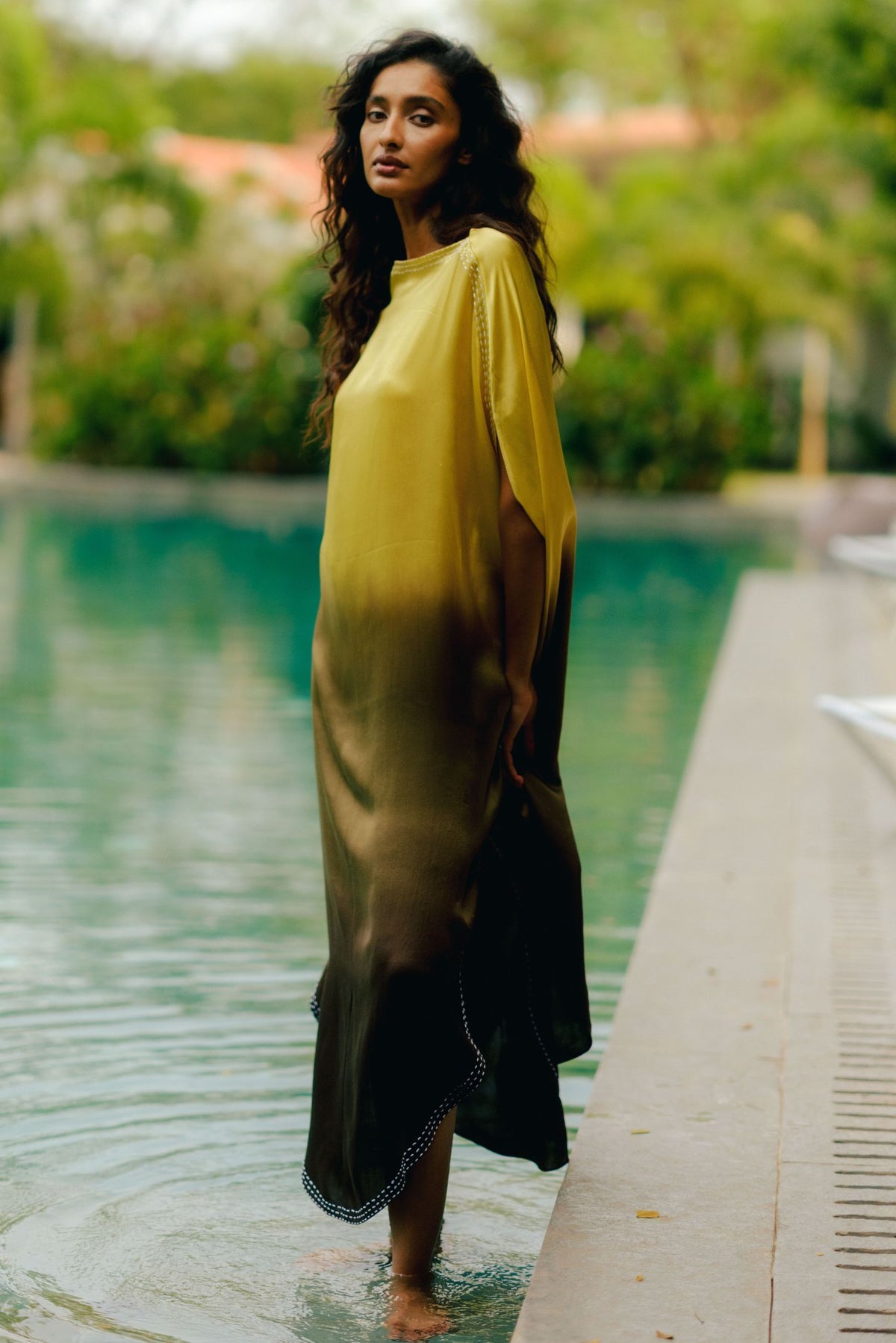 Ira Ombre Silk Dress